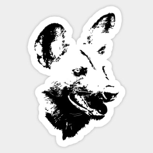 Wild Dog Portrait | African Wildlife Sticker